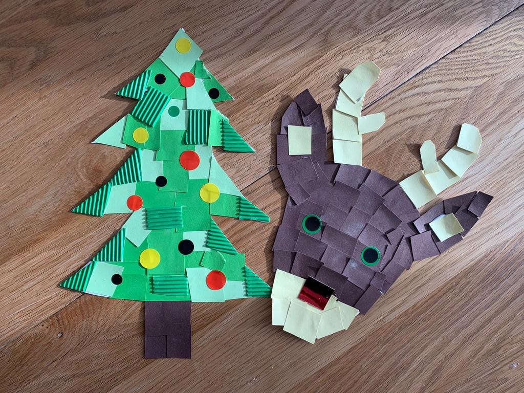 En autonomie parentalité à Lille : Collage de Noël (2-5ans)